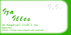 iza illes business card